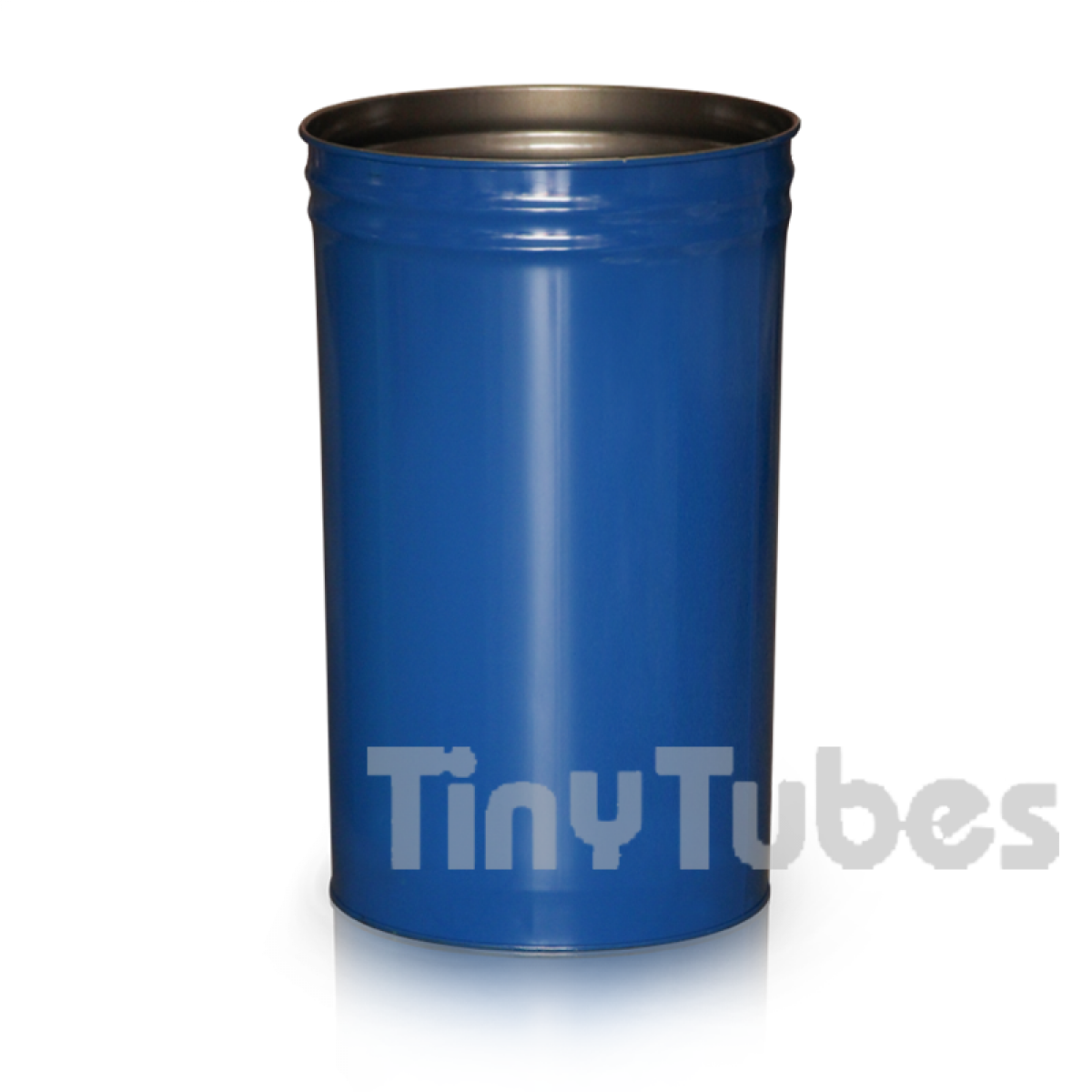 Fusto in plastica blu da 220 litri con chiusura in metallo