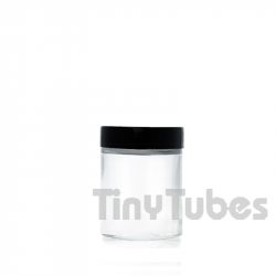 Barattolo in vetro trasparente da 75ml