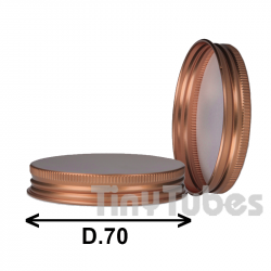 Coperchio Chicago Alluminio Rame lucido D70