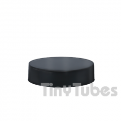 Coperchio Nero opaco Contenitore in Vetro 100ml